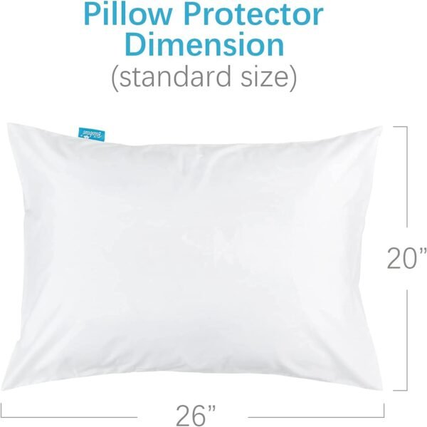 4 Pack Pillow Protectors with Zipper - Image 5