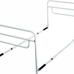 Dual-sided bed safety rails for seniors