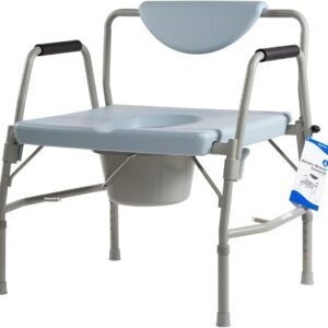 Reinforced bariatric commode chairs for seniors