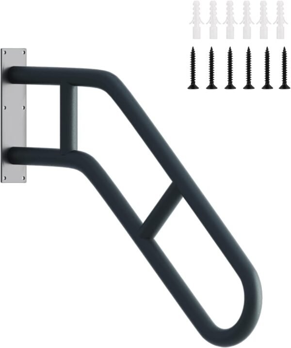 Wall-mounted staircase handrails for seniors