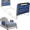 Adjustable height bed rails for thick mattresses