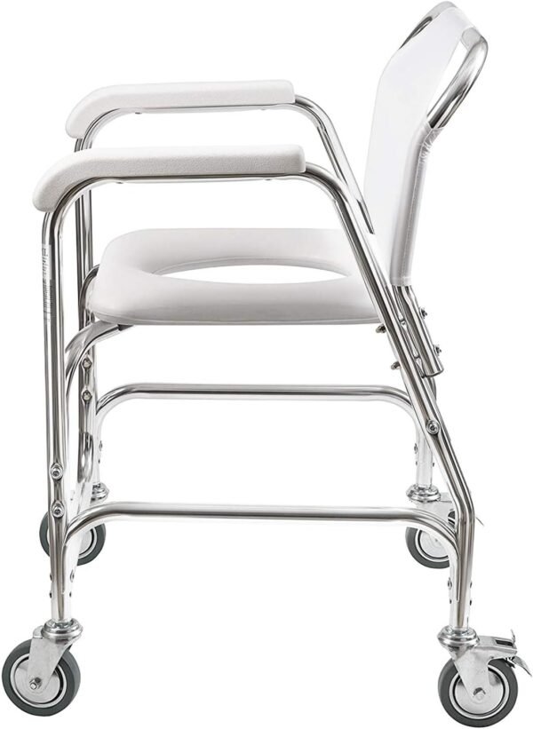 DMI Rolling Shower Chair, Commode, - Image 3