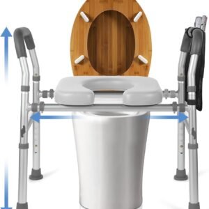 Padded raised toilet seats for seniors