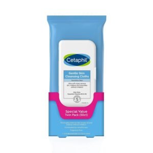 Sensitive skin cleansing wipes for gentle care