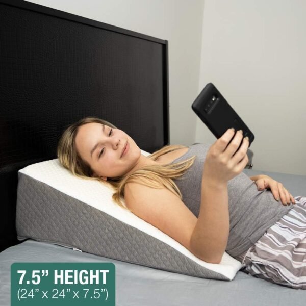 Kӧlbs Bed Wedge Pillow with Memory Foam - Image 2