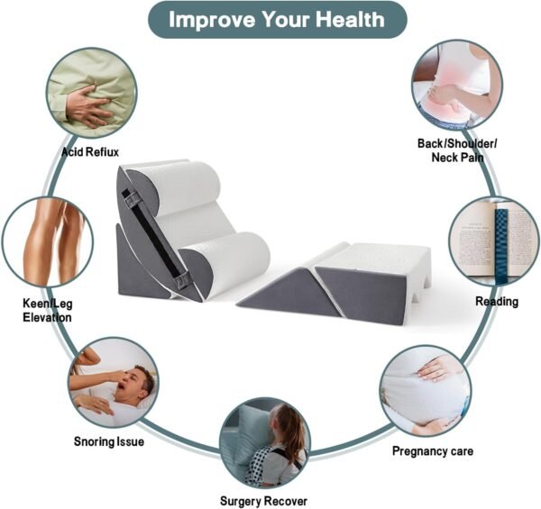 6pcs Orthopedic Bed Wedge Pillow Set for - Image 5