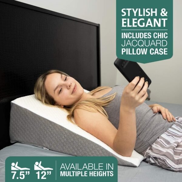 Kӧlbs Bed Wedge Pillow with Memory Foam - Image 7