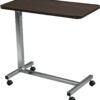 Swivel-tilt overbed tables for versatile positioning