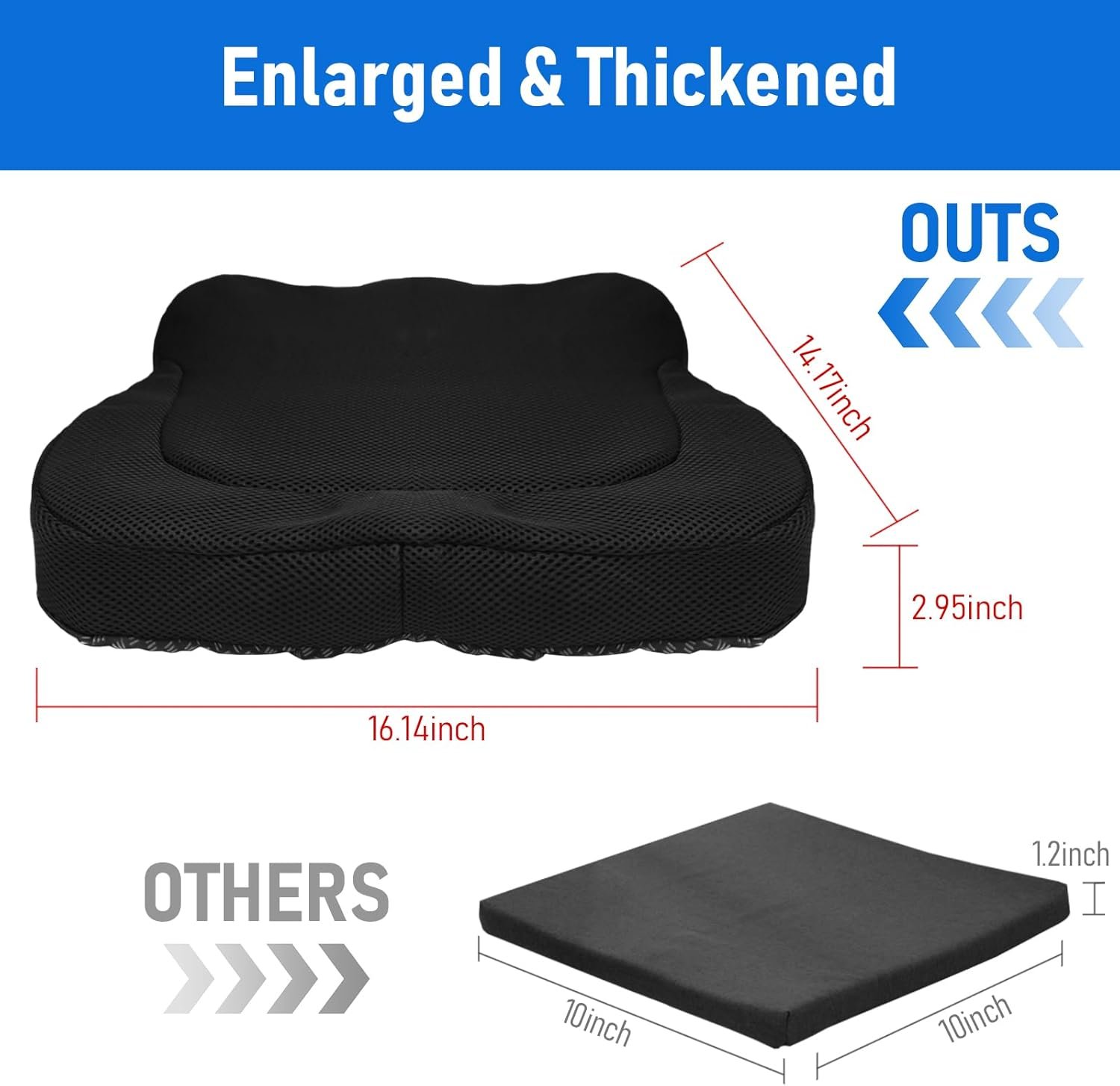Cooling Gel Seat Cushion, Thickened Big - Image 4
