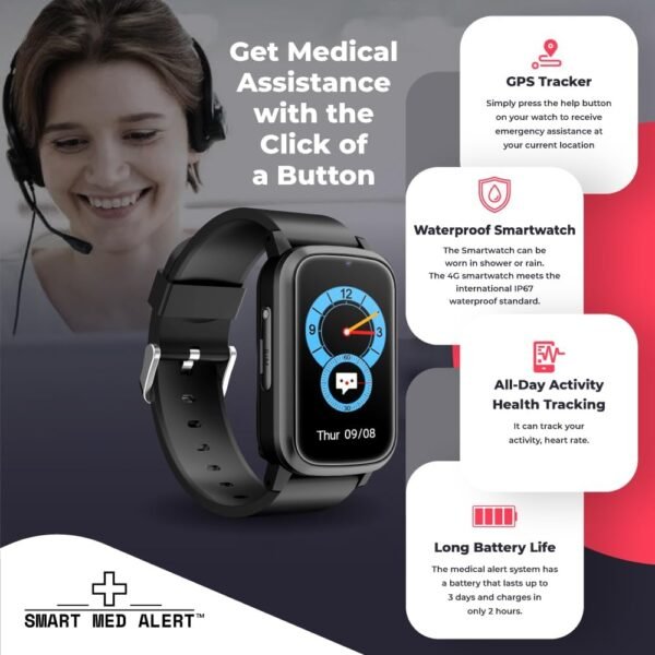 Elderly Cellular Medical Alert Device | - Image 5