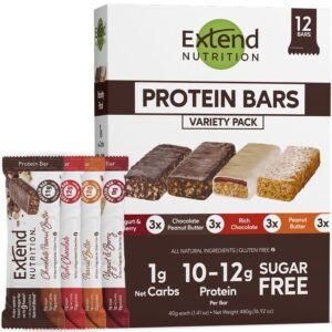 Low-sugar energy bars for dietary control