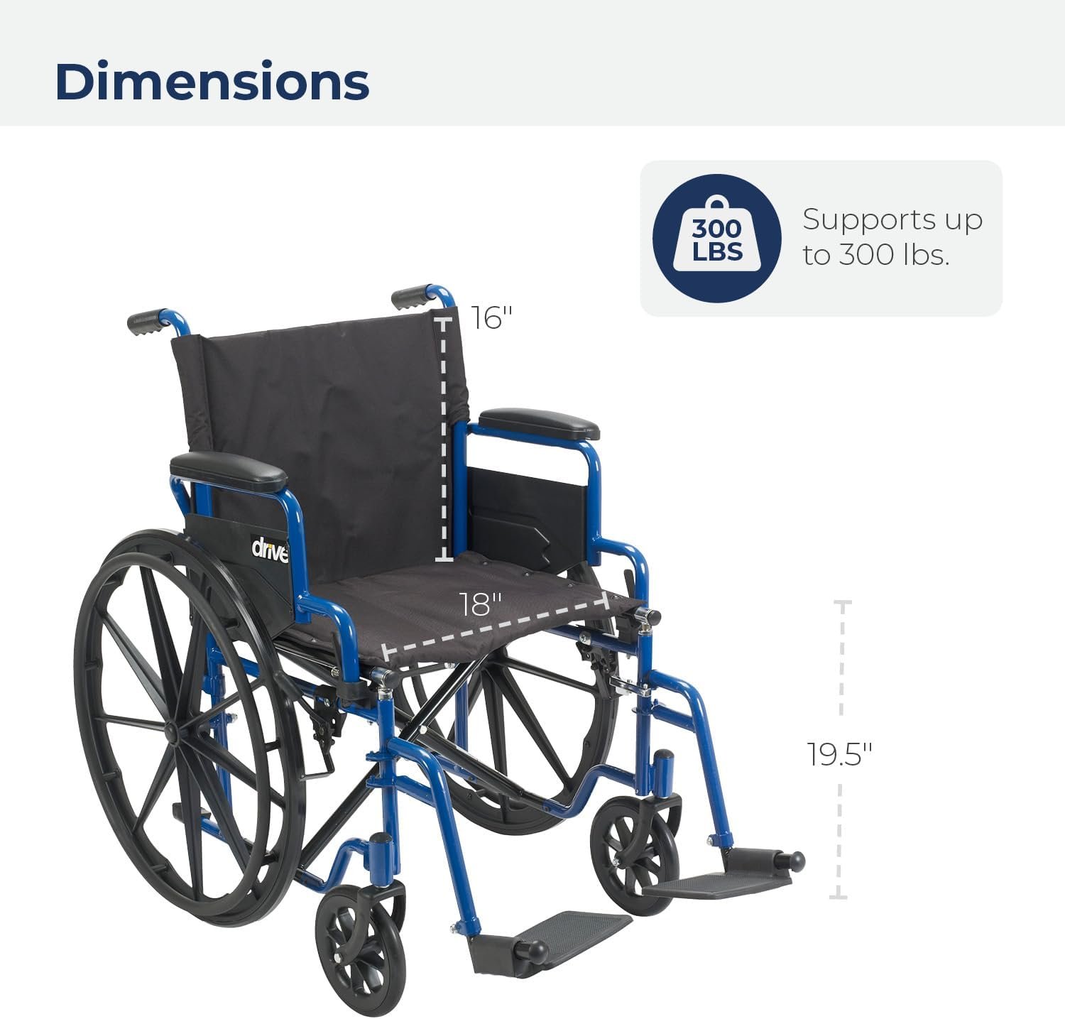 Drive Medical Blue Streak Lightweight - Image 9