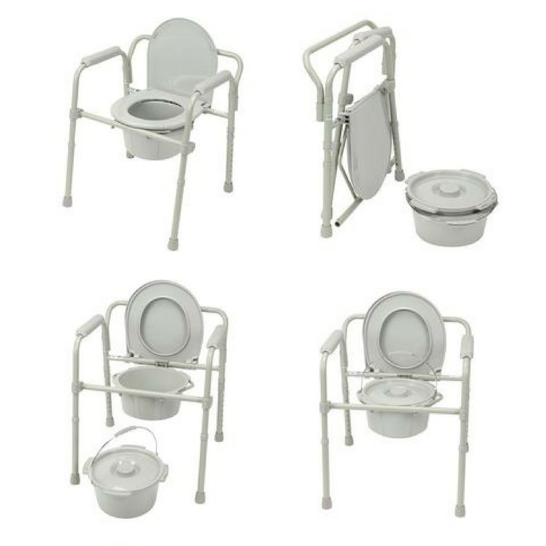HEALTHLINE Heavy Duty Commode Bariatric, - Image 3