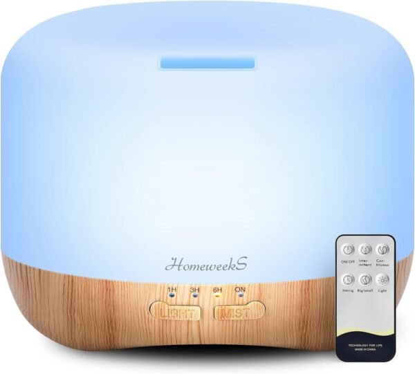 Ultrasonic essential oil diffusers for aromatherapy
