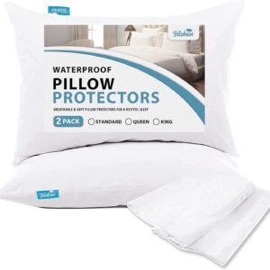 Breathable waterproof pillow protectors