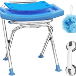 Folding shower chairs for small bathrooms