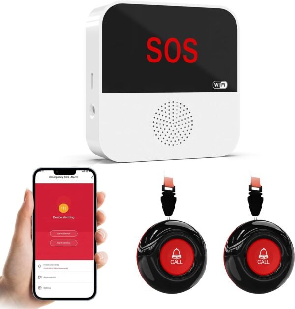Senior emergency phones with large emergency button