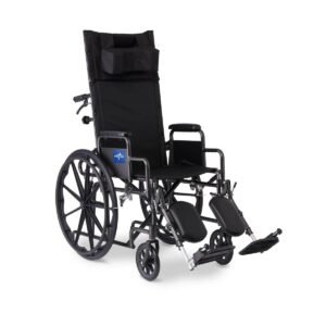 Reclining manual wheelchairs for pressure relief