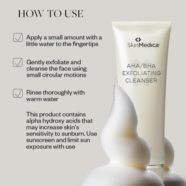 SkinMedica AHA/BHA Exfoliating Cleanser - Image 3