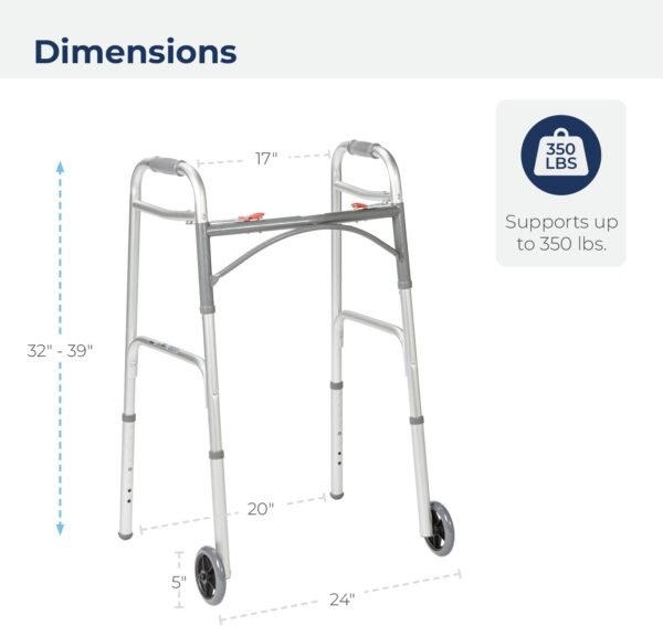 Drive Medical 10210-1 2-Button Folding - Image 4