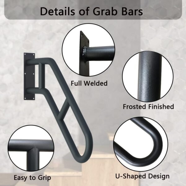Upgraded Stair Handrails for 1-3 Steps, - Image 3