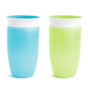 No-spill cups with spill-proof lids