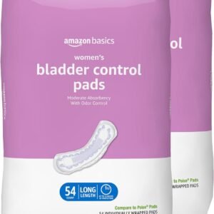 Standard absorbency incontinence pads for light to moderate use