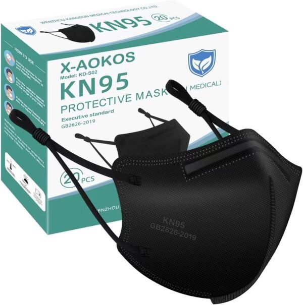 KN95 masks with ear loops for secure fit