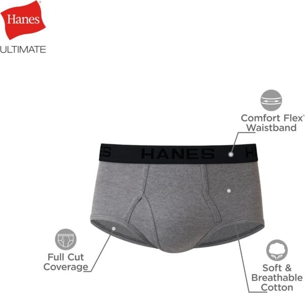 Hanes mens Tagless Briefs, Soft Moisture - Image 5