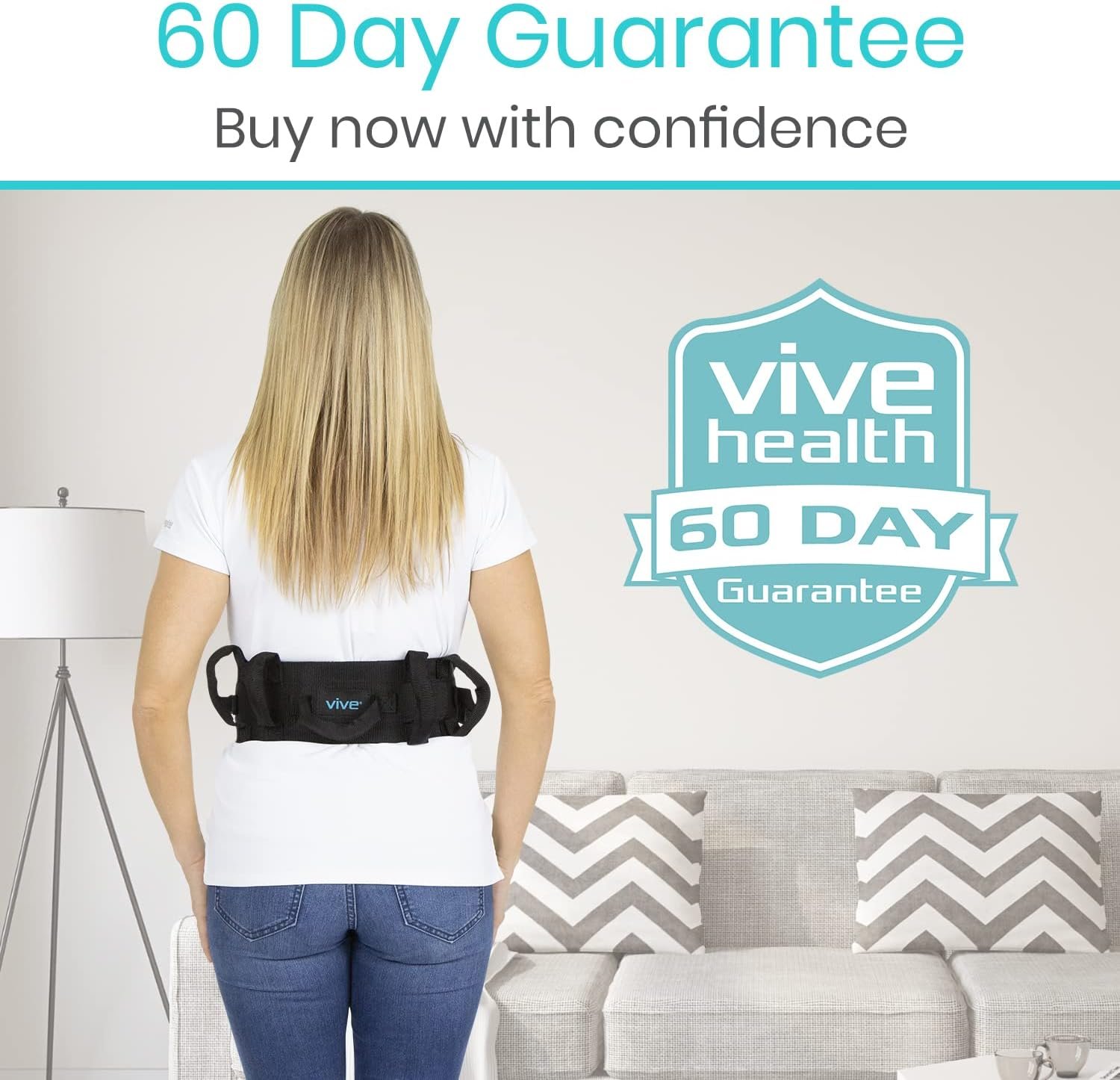 Vive Gait Belt (300lbs) Transfer Belt - Image 9