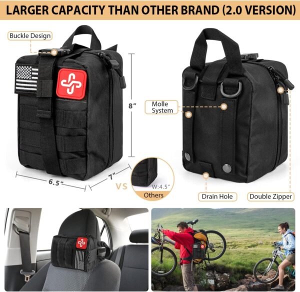 Survival Kit, 250Pcs Survival Gear First - Image 2