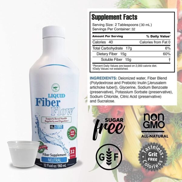 Nutritional Designs Liquid Fiber Flow - Image 4