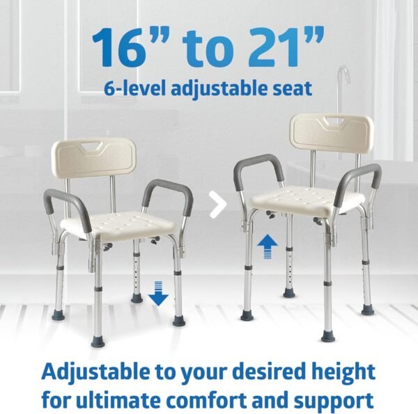 Medline Shower Chair Seat with Padded - Image 4