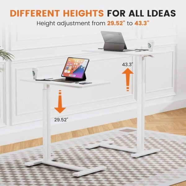 Sweetcrispy Overbed Bedside Table with - Image 3
