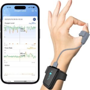 Smart pulse oximeters with app integration