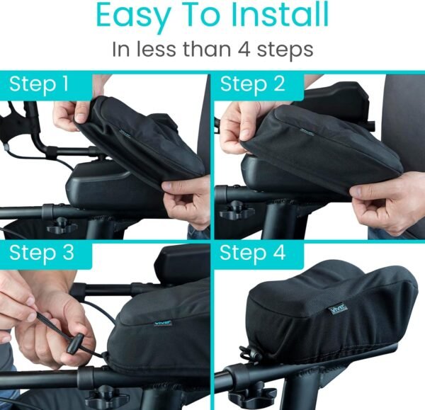 Vive Upright Walker Forearm Pads For - Image 4