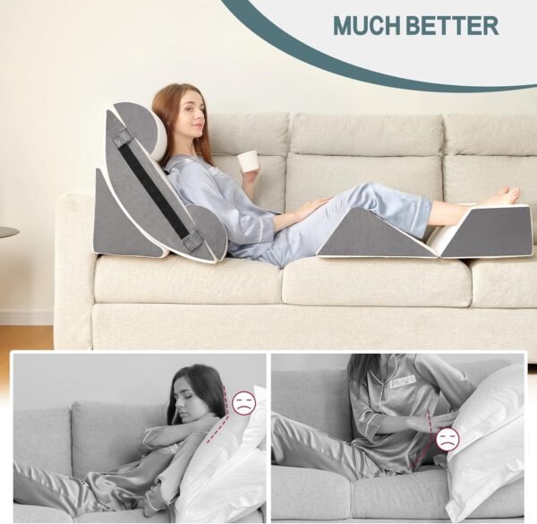 6pcs Orthopedic Bed Wedge Pillow Set for - Image 6