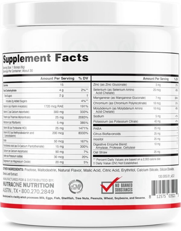 NutraOne Vitality Vitamin Powder - Image 3