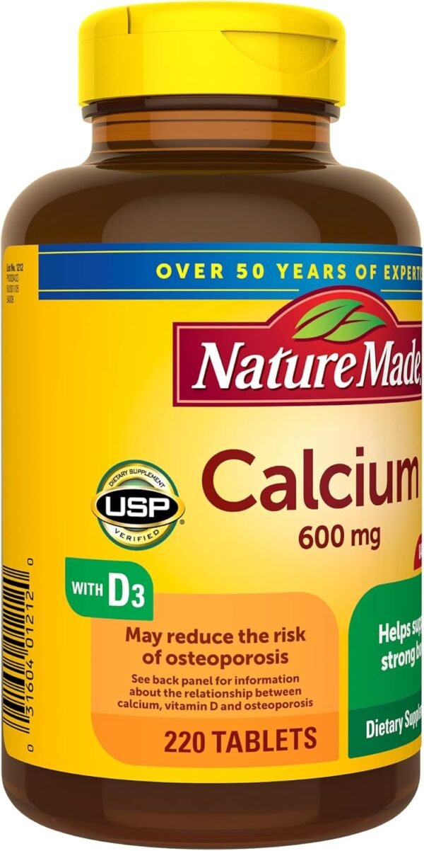 Nature Made Calcium 600 mg with Vitamin - Image 8