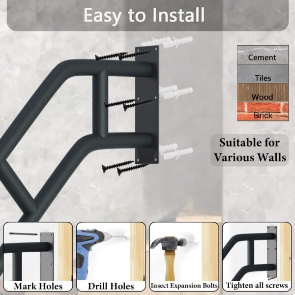 Upgraded Stair Handrails for 1-3 Steps, - Image 4