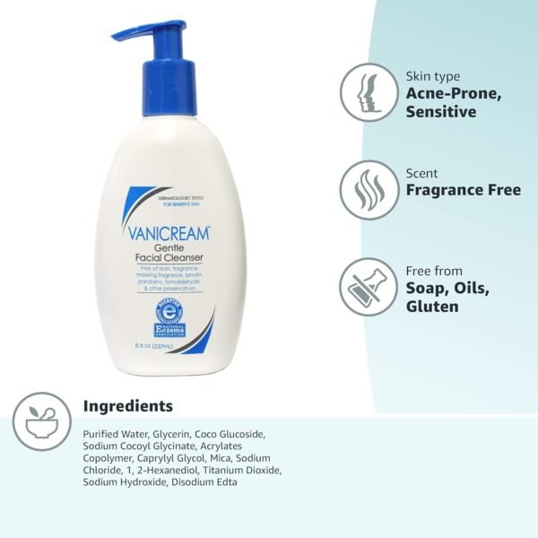 Vanicream Gentle Facial Cleanser with - Image 11