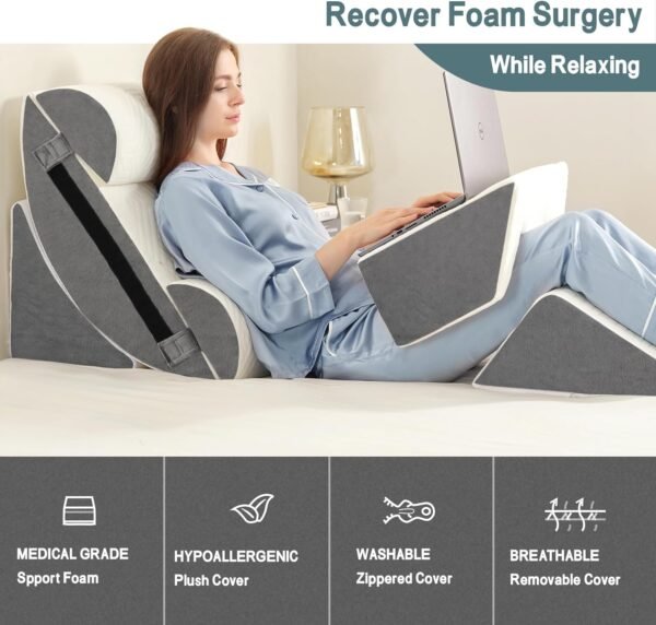6pcs Orthopedic Bed Wedge Pillow Set for - Image 8