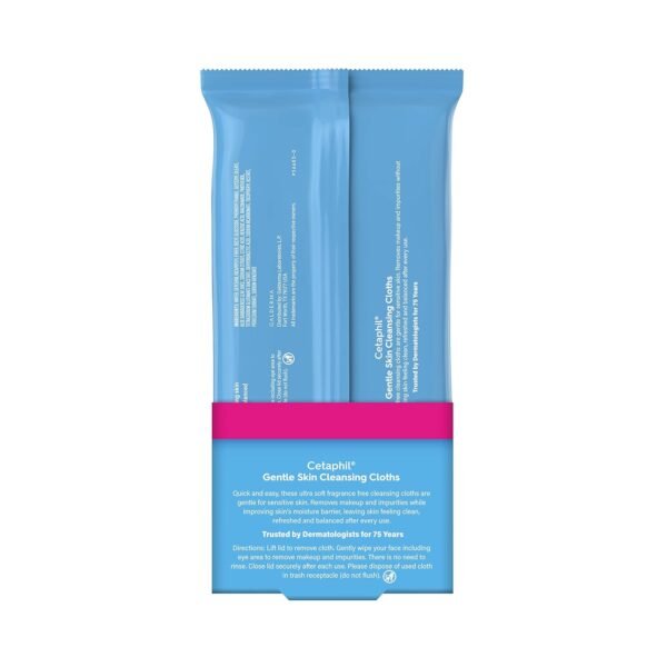 Cetaphil Face and Body Wipes, Gentle - Image 2