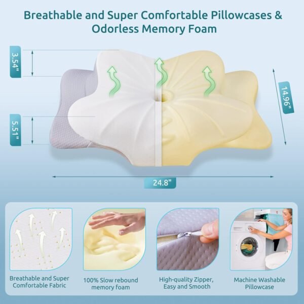 DONAMA Cervical Pillow for Neck and - Image 4