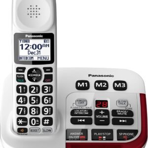 Amplified cordless phones with adjustable volume