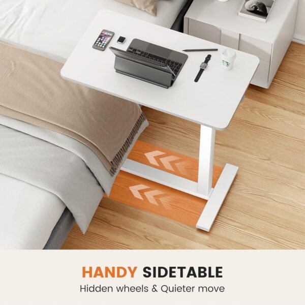 Sweetcrispy Overbed Bedside Table with - Image 5