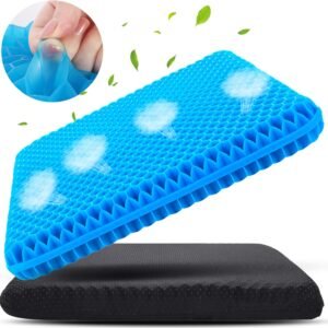 Gel seat cushions for even weight distribution