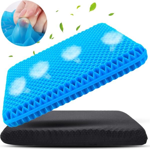 Gel seat cushions for even weight distribution