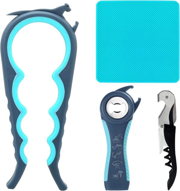 Bottle openers for reduced hand strength