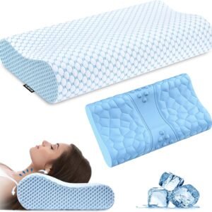 Contour pillows for neck and spinal alignment